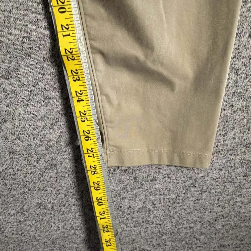 Reigning Champ Men's Size 33 Khaki Brown Stretch Performance Slim Fit Pants